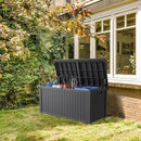180 Gallon Deck Box Large Outdoor Storage for Patio Furniture,Outdoor Cushions,Garden Tools and Pool Supplies,Waterproof,Resin,Lockable(Black) by CozyNest Decor