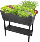 Keter Urban Bloomer 12.7 Gallon Raised Garden Bed and Outdoor Herb Garden Planter with Self Watering Gauge and Drainage Plug, Dark Grey by GreenHaven Gardens