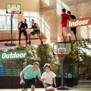 Mayfire Kids Basketball Hoop Adjustable Height 4-8.5 FT, Portable Basketball Goal System with 33'' Shatterproof Backboard for Kids Youth Teens in Driveway, Backyard, Outdoor Play by TinyTreasures Baby Boutique