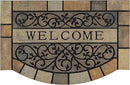 CHICHIC Entrance Door Mat Large 24 x 36 Inch Entry Way Doormat Front Door Rugs Outdoors Heavy Duty Welcome Mat, Non Slip Rubber Back Low Profile for Garage, Patio, High Traffic Area, Vine by CozyNest Decor