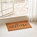 KANKUN Coco Coir Door Mat with Heavy Duty Backing, Welcome Doormat (17" x 30"), Doormat Entrance (Welcome3) by CozyNest Decor