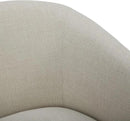 CHITA Swivel Accent Chair, FSC Certified Upholstered Fabric Barrel Chair for Living Room Set of 2, Fully Assembled, Linen by CozyNest Decor