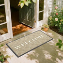 Yimobra Welcome Mat Outdoor Indoor, All-Season Waterproof Front Door Mat Outside Entrance, All-Weather Heavy Duty Non-Slip Doormat, Low Profile Porch Patio Entrance Mats, 47x24, Beige by CozyNest Decor