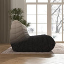 Bean Bag Chair, Loveseat Fireside Chair Bean Bag Sofa Large Bean Bag Chair for Adults, 2 Seater Bean Bag Chairs for Teens with High Density Comfortable Foam, Bean Bag for Living Room (Black&White) by CozyNest Decor