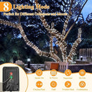 Solar String Lights 120LED 40FT, IP67 Waterproof Solar Lights for Outside with 8 Lighting Modes, Upgraded Solar Panel Fairy Lights for Garden Party Wedding Decorations (Cool White) by CozyNest Decor