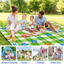 Extra Large Picnic Blanket Waterproof,80"x 80"Foldable Machine Washable Beach Blanket,Outdoor Blanket for 6-8 Adults,Suitable for Indoor Crawling,Park Beach,Camping,Hiking,Family Travel(Green) by TinyTreasures Baby Boutique