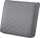 Classic Accessories Montlake FadeSafe Water-Resistant 21 x 20 x 4 Inch Wide Back Patio Quilted Lounge Cushion, Grey by GreenHaven Gardens