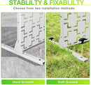 Outdoor Privacy Screen,72" H×47" W Metal Privacy Screen, Freestanding Privacy Fence Panels for Patio