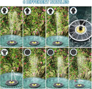Solar Fountain for Bird Bath, 3.5W Upgraded Solar Bird Bath Fountains with 4 Fixed Pipes 7 Nozzles No Battery, Solar Fountain Pump for Bird Bath Outdoor(White) by GreenHaven Gardens
