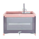 Pamo Babe Portable Playard with Mat Pad and Toy Bar Pink Play Yard for Baby by TinyTreasures Baby Boutique