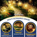 GIGALUMI Garden Outdoor Decor Lights 120LED 8Pack, Solar Garden Lights for Yard Outside Fairy Decorative,Solar Powered for Yard Pathway Flowerbed Planter Balcony Patio Decor（Warm White） by GreenHaven Gardens