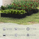 Raised Garden Bed 47.24 * 24.4 * 9.65 in,HDPE Vegetable Planter Bed Outdoor,Elevated Horticulture Planter Bed,Waterproof,Rot-Resistant and Non-Cracking Above Ground Garden Bed(Black) by GreenHaven Gardens