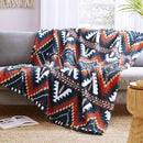 CASAAGUSTO Boho Sherpa Blanket, Aztec Twin Blanket, Ultra Soft, Warm, Cozy, Plush, Thick Fleece Western Blanket for Couch, Bed, Sofa (Navy Blue 60 * 80 Inch) by CozyNest Decor