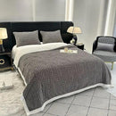 UKELER Fleece Bed Blanket 80 × 90 inch, Ultra Soft Queen Size Throw Blanket for All Season, Cozy Plush Arch Sherpa Blankets for Bedroom Living Room Dorm Hostel Sofa Camping, Dark Grey by CozyNest Decor