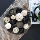 ANDALUCA Decorative Balls Bag Bowl Filler Home Decor (Black & White) by CozyNest Decor