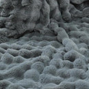RYNGHIPY Faux Fur Blanket Double-Sided Thick Warm Blanket for Couch Soft Fluffy Furry Blankets for Sofa Chair (Dark Grey, 51''x63'') by CozyNest Decor