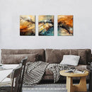 HUBOSKN Abstract Canvas Wall Art for Living Room - Modern Pictures for Office Wall Decor - 3 Piece Wall Art for Bedroom Size 12" x 16" by CozyNest Decor