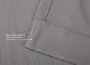 MIUCO Blackout Curtains Room Darkening Textured Grommet Window Curtains 2 Panels for Bedroom 52 x 63 Inch Grey by TinyTreasures Baby Boutique