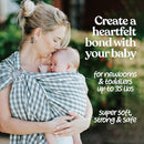 Nalakai Luxury Ring Sling Baby Carrier, Soft Linen Blend Baby Sling, Baby Wrap, Wear Your Little One Close to Your Heart, Comfort, Style by TinyTreasures Baby Boutique