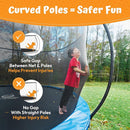 JUMPZYLLA Trampoline Outdoor 8FT 10FT 12FT 14FT 15FT 16FT with Enclosure and Ladder, ASTM Approved Recreational Trampoline for Kids and Adults, Anti-Rust Coated Frame by TinyTreasures Baby Boutique