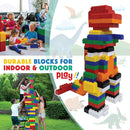 Large Building Blocks for Kids Ages 3-8 – 432 Piece Mega Set – Indoor & Outdoor STEM Toy for Boys & Girls by TinyTreasures Baby Boutique