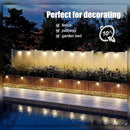 SOLPEX Solar Deck Lights Outdoor 16 Pack, Solar Step Lights Waterproof Led Solar lights for Outdoor Stairs, Step , Fence, Yard, Patio, and Pathway(Warm White) by GreenHaven Gardens