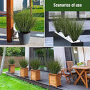 6PCS Fake Plants Artificial Wheat Grass Greenery Plastic Plants Fake Grass Artificial Plants for Outdoor Decor Artificial Grass Plant with Greenery Stems for Indoor Home Decoration 26.4" by CozyNest Decor