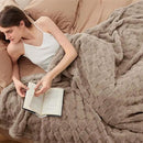 Bedsure GentleSoft Blankets Queen Size for Bed - Super Soft Cozy Blanket for Women Men Girls, Large Fuzzy Fleece Throw for Bedroom Decor, Light Taupe, 90x90 Inches by CozyNest Decor