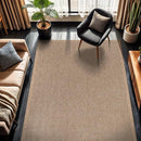 CAMILSON Easy Jute Rug 4x6, Indoor Outdoor Natural Color Fiber Area Rugs for Living Room Patio and Kitchen Rug Herringbone Seagrass Woven Design Easy-Cleaning Washable Outside Carpet Alfombras 4 x 6 by CozyNest Decor