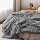 Bedsure GentleSoft Fluffy Grey King Size Blanket for Bed, Thick Soft Sherpa Faux Fur Fleece Bedding Fuzzy Plush Winter Warm Heavy Big Large King Blanket, Cozy Grey Gifts for Men Women, 108x90 by CozyNest Decor