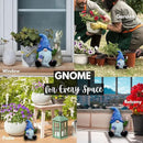Peace Gnome Decorations for Yard/Lawn – Weatherproof Garden Statue – Fun Spring Summer Charming Gnomes Gifts for Women (Blue Peace Gnome) by CozyNest Decor