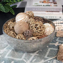 ANDALUCA Decorative Balls & Orbs Gold Natural Bag Bowl Filler Home Decor (Gold) by CozyNest Decor