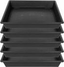 Square Plant Saucer 6 Inch 5 Pack6 8 12 14 16 18 20 Heavy Duty Plastic Plant Saucers for Indoors Outdoors, Plant Trays for Pots, Flower Pot No Holes Plant Drip Trays by GreenHaven Gardens