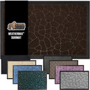 GORILLA GRIP 100% Waterproof All-Season WeatherMax Doormat 35x23, US Designed Natural Rubber, Stain and Fade Resistant, Low Profile Indoor Outdoor Door Mats, Easy Clean Patio Mat, Dark Brown Pebble by CozyNest Decor