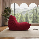 Bean Bag Chair, Oversized Bean Bag Chair for Living Room, Fireside Chair for Adults with Memory Foam Filled, Big Accent Sofa Lounge Floor Sofa for Gaming, Reading, No Assembly Required. (Burgundy)
