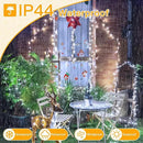 Ollny Outdoor String Lights 200LED 60FT, Cool White Connectable Plug in Fairy Light, 8 Modes Waterproof Timer Christmas Lights for Indoor Outside Bedroom House Party Wedding by GreenHaven Gardens