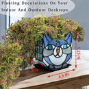 Indoor Plant Display Glass Container, Unique Pots for Plants, Glass Container Decoration,Suitable for Growing Small Plants 4.6x5.15x3 in （Excluding Plants） by GreenHaven Gardens