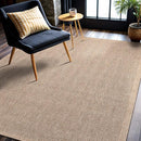 CAMILSON Easy Jute Rug 5x7, Indoor Outdoor Natural Color Fiber Area Rugs for Living Room Patio and Kitchen Rug Herringbone Seagrass Woven Design Easy-Cleaning Washable Outside Carpet Alfombras 5 x 7 by CozyNest Decor
