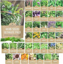 Organic Herb Seeds Variety Pack - 35 Individual Packs - 2025 Season - Basil, Cilantro, Dill, Thyme, Parsley and More! for Indoor & Outdoor Planting (Non-GMO, Certified Organic) by GreenHaven Gardens