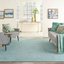 Nourison Positano Indoor/Outdoor Aqua 10' x 14' Area Rug, Easy Cleaning, Non Shedding, Bed Room, Living Room, Dining Room, Backyard, Deck, Patio (10x14) by GreenHaven Gardens