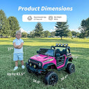 24V Kids Ride on Car, Kids Electric Vehicles Car Ride on Toy Truck for Toddlers w/Remote Control, 400W Motor - Pink by TinyTreasures Baby Boutique