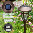 Solar Pathway Lights Outdoor 6 Pack, Warm White Lights Outdoor Waterproof, Bronze Finished Solar Garden Light for Yard Decor, Patio, Landscape, Lawn, Walkway, Pathway, Garden by GreenHaven Gardens