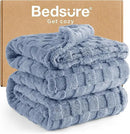 Bedsure GentleSoft California King Blanket for Bed - Super Soft Cozy Blankets for Women Men Girls, Large Fuzzy Fleece Throw for Bedroom Decor, Ashley Blue, 102x96 Inches by CozyNest Decor