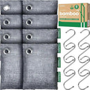 Activated Charcoal Odor Absorber, Odor Eliminator for Strong Odor,Bamboo Charcoal Air Purifying Bags for Home Car Closet Pet, Smoke Room Deodorizer (8 x 60g, Unscented) by CozyNest Decor