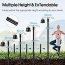 Ottsuls Bird Feeder Pole, 2 Pack 92 INCH Double Shepherds Hooks for Outdoor, with 5 Base Prongs Heavy Duty Tall Garden Planter Hooks for Hanging Flower Basket, Lantern, Hummingbird Feeder by GreenHaven Gardens