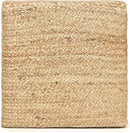 REDEARTH · Cube Pouf Foot Stool Ottoman - Jute Braided Pouffe Poof Accent Sitting Footrest for The Living Room, Bedroom, Nursery, Patio, Lounge & Other Rooms in The Home (14.5”x14.5”x16”; Natural) by CozyNest Decor