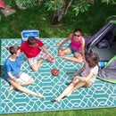 HEBE Outdoor Rug Waterproof 5x8, Reversible Plastic Straw Rug RV Camping Rug, Indoor Outdoor Patio Mat Clearance, Outside Carpet for Porch,Deck,Camper,Balcony,Backyard,Picnic by GreenHaven Gardens