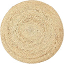 REDEARTH · Cylindrical Pouf Foot Stool Ottoman - Jute Braided Pouffe Poof Accent Sitting Footrest for Living Room, Bedroom, Nursery, Patio, Lounge & Other Rooms (Natural Teal, 18"x18"x14") by CozyNest Decor