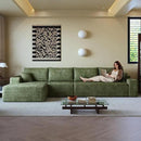 108" Sectional Couches for Living Room Modern Modular Sofa with L-Shape Couchs Upholstered Boneless Couch Deep Seat Sectional Couch with Chaise (Green, Left Facing Chaise+3Seaters) by CozyNest Decor