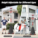 Basketball Hoop Outdoor 10 FT Height Adjustable, Portable Basketball Goals Systems with 45" Backboard for Youth Adults Kids - Backyard, Driveway, Indoor Play by TinyTreasures Baby Boutique